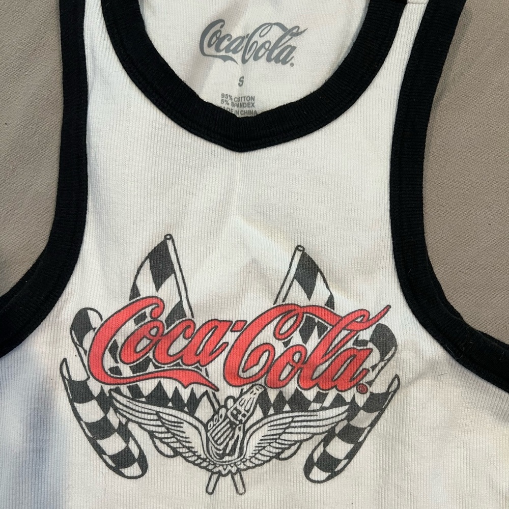 Coca-Cola Racing Graphic Tank Top - Size Small - Picture 3 of 4